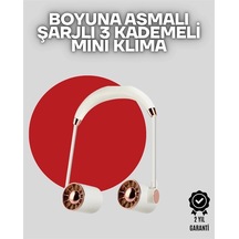 Hubrendy  Boyuna Asılan Taşınabilir Küçük Fan Turbo Motor, 5 Kanat, Katlanabilir Gövde