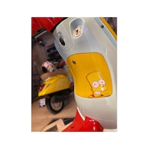 Simpson Bard Motorsiklet Araba Kelebek Cam Sticker