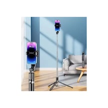 R1s 2in1 Çok Amaçlı Bluetooth Kumandalı 170cm Tripod + Selfie Çubuğu 170 Cm