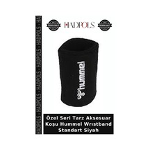 Özel Seri Tarz Aksesuar Koşu Hummel Wrıstband Standart Siyah