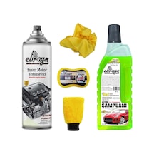 Ebrayn Oto Şampuan Motor Temizleyici Eldiven Sünger Microfber Bez