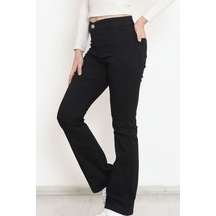 Mokashopin - Cepsiz İspanyol Paça Kot Pantolon Siyah - 12606.143 001