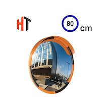 Trafik Güvenlik Aynası 80 Cm Sarı-siyah, Tümsek Ayna, Otopark Aynası