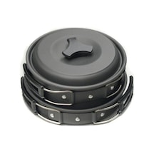 Tongxida Açık Tencere Kamp Seti 1-2 Kişi, Sert Kalın Alümina, Taşınabilir Piknik Barbekü Yapışmaz Çok Renkli Çok Renkli