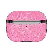 Onegif Apple Airpods 2 2.nesil Bright Simli Airpods Kapak - Pembe Çok Renkli