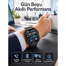 Mey İthalat Akıllı Saat Arama Konuşma Gps Ve Nfc Özelliği 3 Kordonlu Amoled Ekran