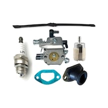 Kmtmak 4500/5200 Motorlu Testere Karbüratör Benzin Hortumu Filtresi Buji Manifold Set