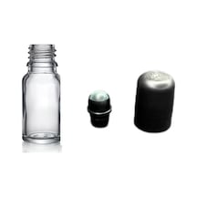 10ml Şeffaf Cam Şişe Roll-on Şişe, 12 Adet, Bilye Başlıklı Şişe, Cam Şişe, Roll-on Şişesi