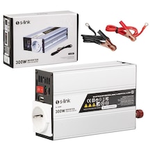 S-lınk Sl-300w 300w Dc12v-ac230v Çakmaktan Power Inverter-48605