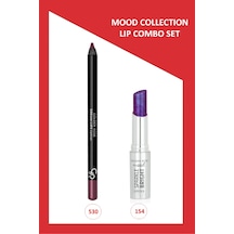 Mood Lip Combo Set - Dream Lips Dudak Kalemi No:530 - Sparkle Bright Ruj No:154 0