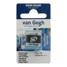 Talens Van Gogh 1/2 Tablet Sulu Boya 708 Payne's Grey