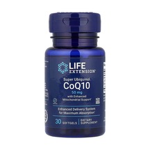 Super Ubiquinol Coq10 With Enhanced Mitochondrial Support, Heart Health And Shilajit 50 Mg, 100 Softgels