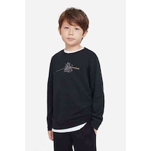 Tshirthane Pink Floyd Logo Baskılı Unisex Çocuk Siyah Sweatshirt