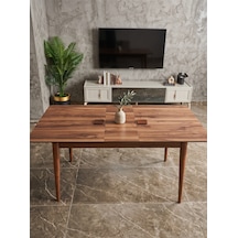 Lima Açılır Mutfak Masası Ceviz 80x130/160 Kemençe Ceviz