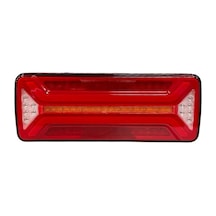 12v Stop Lambası Neon Ledli-kayar Sinyalli 4 Fonksiyonlu 365 130 40 Mm E Belgeli
