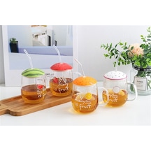 Cam Pipetli Kupa Kırmızı 420 Ml Kırmızı