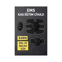 Titreşimli Ems Spor Ve Fitness Cihazı Karın Kası Kol Bacak 2025 Model Beyaz - Siyah