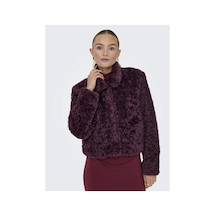Only Kadin Mor Onlginny Short Teddy Jacket Otw Ceket 15352795-mauvewine Mauve Wine