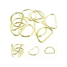 Anahtarlık Montaj Halkası D Çanta Bağlantı Halkası 24x16 Mm 1000 Adet Gold Gold