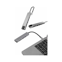 Çevirici Dönüştürücü Adaptör Apple     Uyumlu Macbook 3 In 1 Type-c To Hdmı Usb 3.0