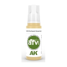 Ak Interactive 11378, 17 Ml. 3gen Portland Stone No.64 Afv Maket Boyası Standart