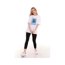 Kadın Oversize Being Human Baskılı Tshirt (534304618)
