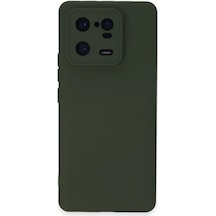 Newface - 253 - Xiaomi Mi 13 Pro Kılıf Nano İçi Kadife Silikon - - Ece-umay - Koyu Yeşil