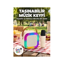 Kablosuz Karaoke Mikrofon Hoparlör Seti Güçlü Ses Çıkışı Yeni Nesil - Hs08378734-4307 Renkli