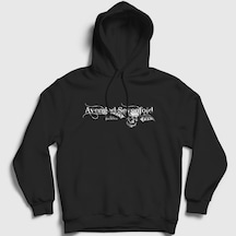 Presmono Unisex Forever Avenged Sevenfold Kapüşonlu Sweatshirt Siyah