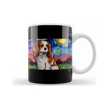Cavalier King Charles Spaniel 2 Night Kupa Bardak Porselen Karışık