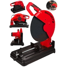 Schatz 2000w Bakır Sargılı Metal Şanzıman 355 Mm Profil Metal Kesme Makinesi Kırmızı