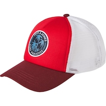 Jack & Jones Byron Surf Trucker Cap Erkek Şapka Beyaz Kırmızı 12235034 - Unisex