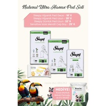 Sleepy Natural Ultra Hassas Hijyenik Ped Gece 18'li + Uzun 20'li + Günlük Ped Uzun 32'li + Islak Mendil 25'li