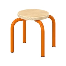 Ikea Grejsımojs Çocuk Taburesi, Turuncu, 27x24 Cm