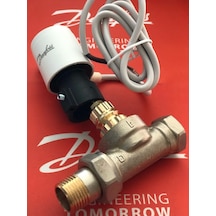 Danfoss 2 Yollu Kontrol Vanası Dn 20 Ve Termal Vana Motoru