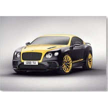 Cakasepetim Bentley Motors Limited Edition Sarı Siyah Ahşap Mdf Tablo