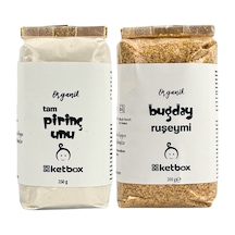 Organik Tam Pirinç Unu Ve Buğday Ruşeymi Bebek Ek Gıda Seti