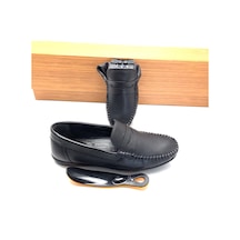 Baykara Büyük Numara 45-46-47 Hakiki Deri Ortopedik Yumuşak Erkek Ayakkabı Siyah