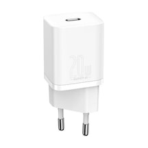 Baseus Super Sı Qc 20w Type-c Duvar Şarj Cıhazı Ccsup-b02 Beyaz Çıkış:type-c