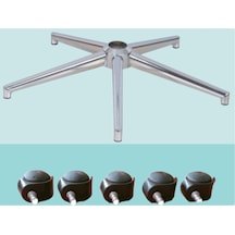 Sandofis Ahtapot Krom Ayak+5 Adet İthal Teker