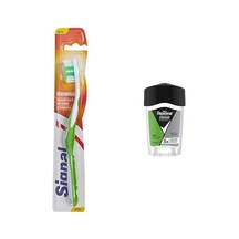 Signal Performans Diş Fırçası, 14,5 Gr Ve Rexona Clinical Protection Erkek Stick Deodorant Fresh Ter Kokusuna Karşı Koruma 45 Ml Açık Ahşap