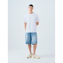 LOFT Baggy Fit Erkek Şort Lf2039625 Q1.v1 Denim
