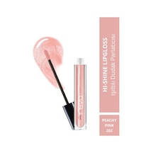 Işıltılı Dudak Parlatıcısı - Hi-shine Lip Gloss Peachy Pink - No: 202 - Vegan & Temiz İçerik Diğer