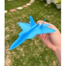 F-22 Raptor Tarzı Modern Savaş Jeti Maketi - Dekoratif Uçak Modeli