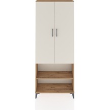 Arges Dolap 3 Raflı 2 Kapaklı Tek Askılı 88x30x221 Çam-aytaşı Atlas Çam