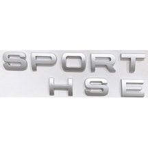 Range Rover Uyumlu Sport Hse Açık Gri Bagaj Yazısı 3m 3d Abs