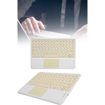Android Ve İos Uyumlu Bluetooth Klavye Touchpad Slim Kablosuz Wifi Q Klavye Mh-hs1342-8878