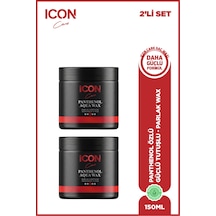 Iconcare Panthenol Aqua Wax Maksimum Tutuş Parlak Görünüm Saç Waxı 2'li Set 150 Ml