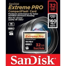 Sandisk Extreme Pro Compact Flash SDCFXPS-032G-X46 32 GB CF Hafıza Kartı