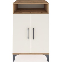 Hyperion Komodin 3 Raflı 2 Kapaklı 60x44x96 Çam-aytaşı Atlas Çam